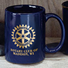 Rotary Custom Cobalt Blue Mug with 22k Gold - 1 Side