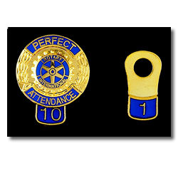 Perfect Attendance Pins and Tabs
